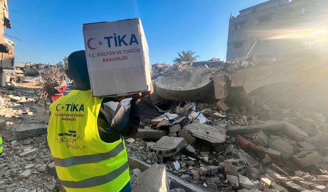 TİKA Gazze'nin kuzeyi ile merkezine yardım ulaştırmayı sürdürüyor