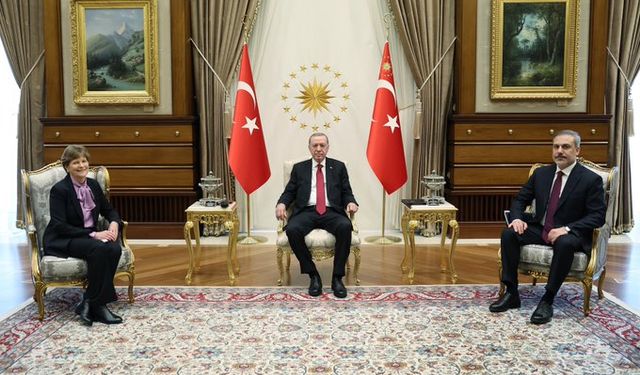 Cumhurbaşkanı Erdoğan, ABD'li Senatör Shaheen ile bir araya geldi