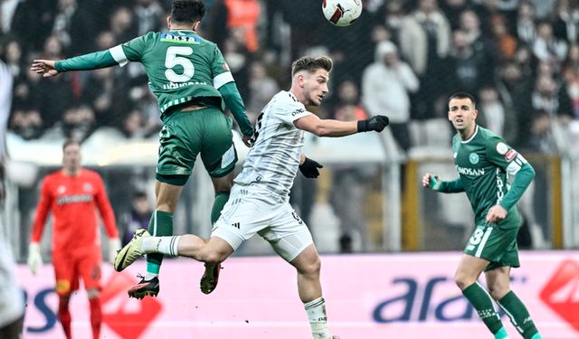 Beşiktaş'tan kendi sahasında 2 gol: Konyaspor'u yendi