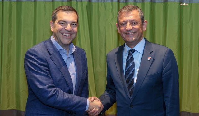 Özel, Strazburg'ta AKPM Başkanı Roussopoulos ve eski Yunanistan Başbakanı Çipras ile görüştü
