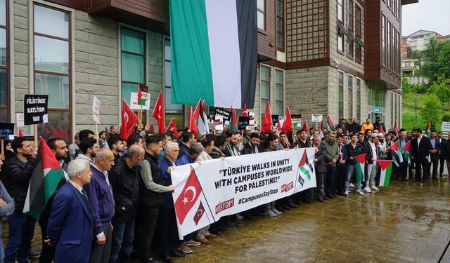 AK Parti Gençlik Kollarından üniversitelerde Filistin'e destek yürüyüşü