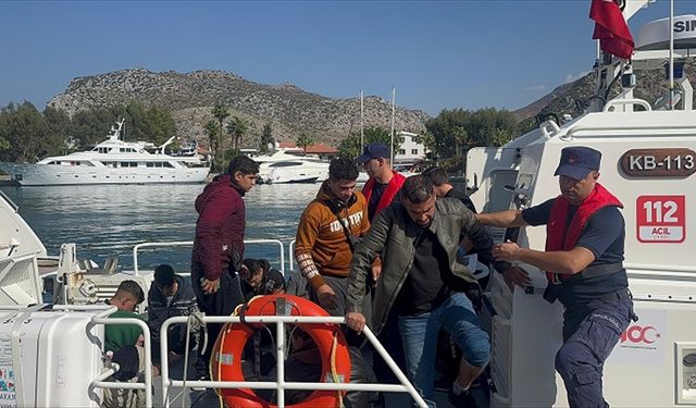 Muğla açıklarında 27 düzensiz göçmen kurtarıldı, 44 göçmen yakalandı