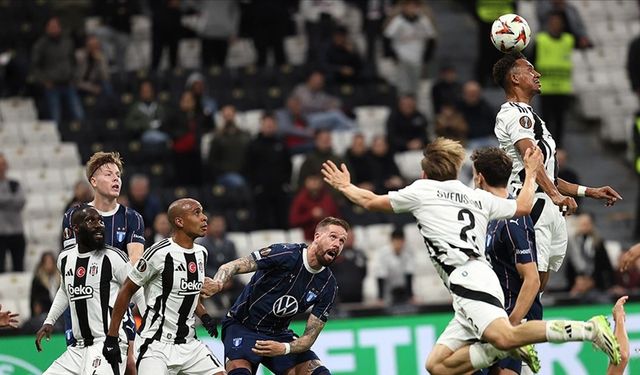 Beşiktaş, İsveç ekibi Malmö'yü 2-1 mağlup etti