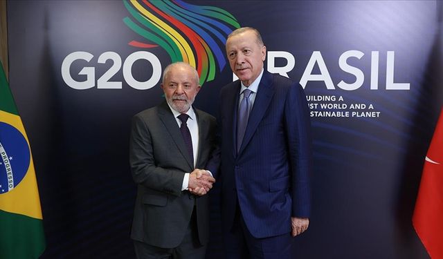 Erdoğan, G20 Liderler Zirvesi için Brezilya'da