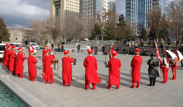 Kayseri'de yükümlülerden oluşan mehter takımı konser verdi