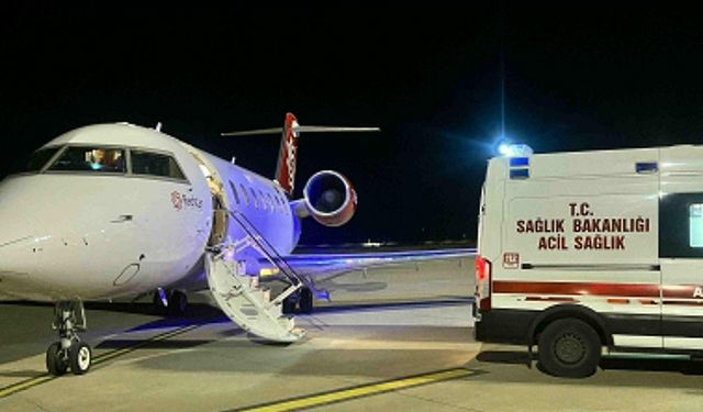 Şırnak'ta ambulans uçak solunum tedavisi gören 2 bebek için havalandı