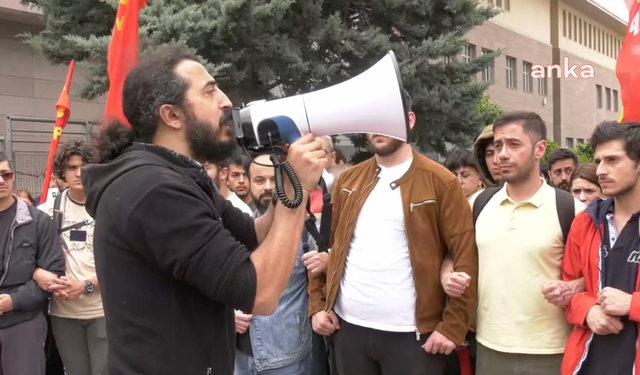Çalık Holding Ankara Temsilciliği önünde 'Erol Eğrek' protestosu