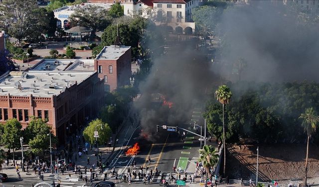 ABD'de sınır protestoları: Trump'tan 'askeri birlikleri getirin' talimatı
