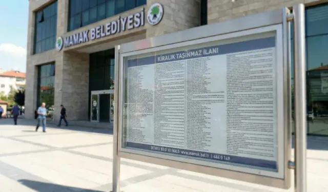 MAMAK BELEDİYE BAŞKANLIĞI'NDAN KİRALIK TAŞINMAZ İLANI