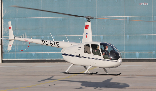 Ankara Temelli'de eğitim helikopteri düştü: 2 yaralı