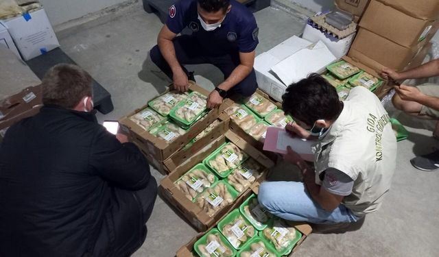 Bodrum'da piyasaya sürülmeye hazırlanan 1,2 ton tarihi geçmiş ürün imha edildi