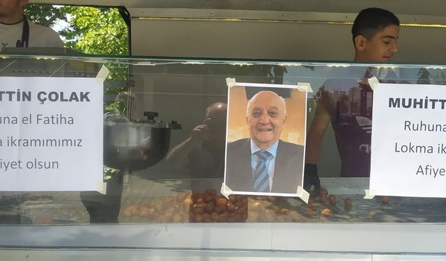 Gazeteciler Cemiyeti üyesi Muhittin Çolak için lokma dağıtıldı