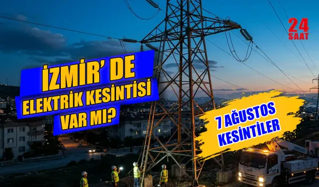 İzmir'de elektrikler ne zaman gelecek? 7 Ağustos İzmir elektrik kesintisi hangi mahallelerde uygulanacak?