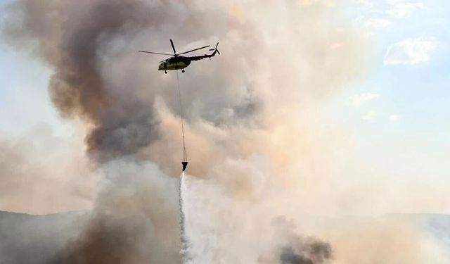 Manisa Kula’daki orman yangınına müdahale sürüyor: Hava araçlarının sayısı 16’ya çıkarıldı