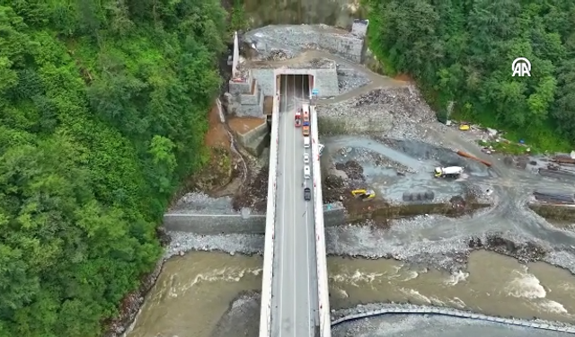 Ayder yolu Çamlıhemşin tüneli geçişi 17 Ağustos'ta açılıyor