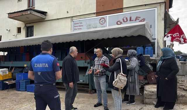 Çubuk turşusu üretim ve satışını yapan işletmeler denetlendi