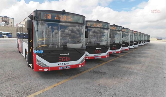 Ankara ulaşımına 13 yeni otobüs eklendi: EGO filosundaki yeni araç sayısı 597’ye ulaştı