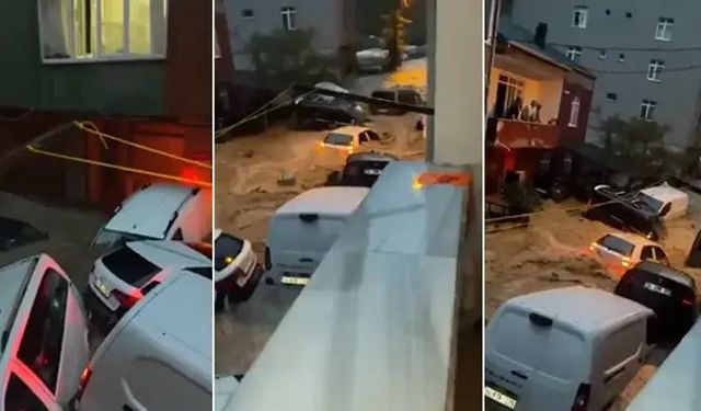 İstanbul’da sağanak felaketi: Sel suları araçları sürükledi, 1 kişi hayatını kaybetti