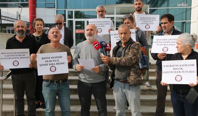 Adalet Peşinde Aileleri Platformu'ndan gazetecilere destek: Gazeteciler sesimiz oldu, susturulamazlar