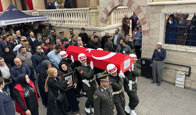 Ankara’da şehit olan Piyade Uzman Çavuş Yusuf Güneş, Kahramanmaraş’ta toprağa verildi