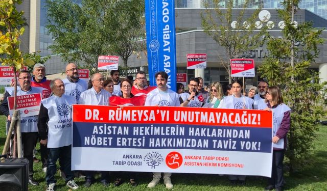 ATO üyesi hekimler Dr. Rümeysa Berin Şen’i andı