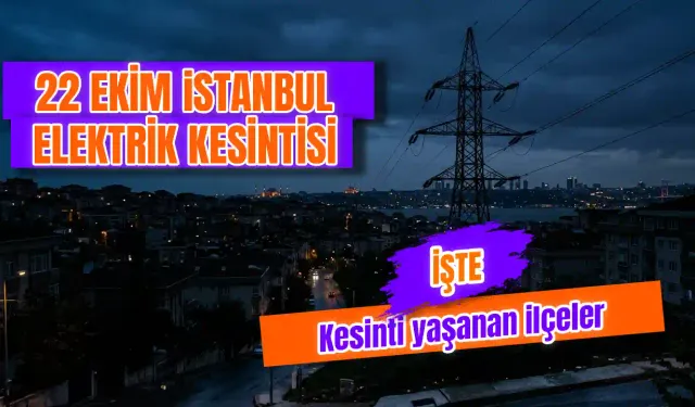 22 Ekim İstanbul elektrik kesintisi sorgulama: Elektrikler saat kaçta gelecek? Hangi ilçelerde elektrikler kesilecek?