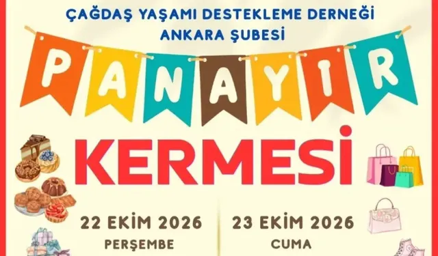 ÇYDD Ankara'dan eğitime destek kermesi: Kurtuluş Parkı'nda iki günlük panayır kuruluyor