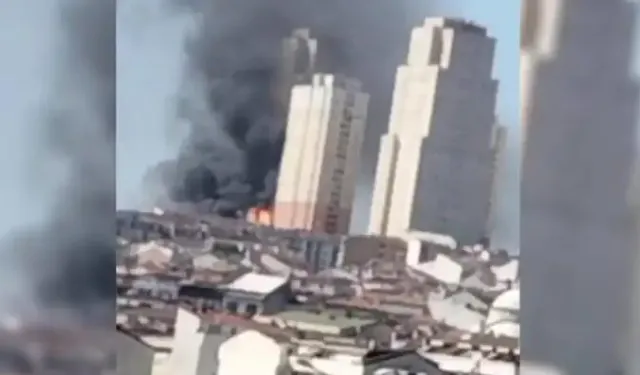 Esenyurt'ta bir kültür merkezinde yangın çıktı