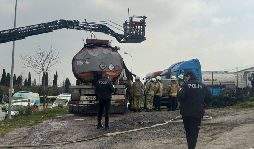 İstanbul'da akaryakıt tankerinde yangın: 6 yaralı