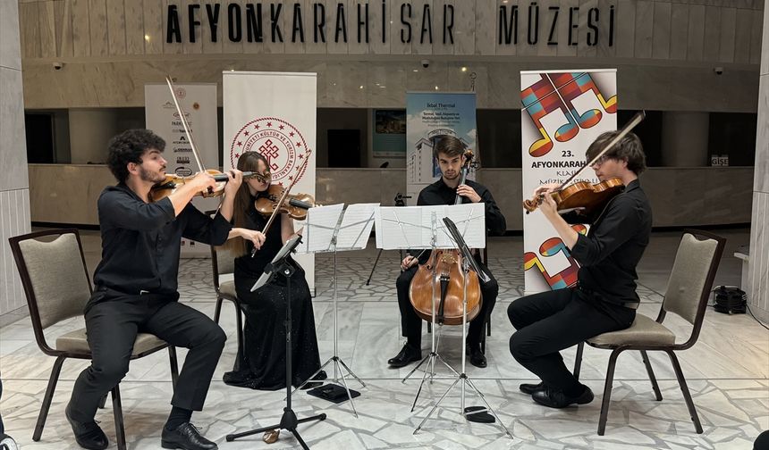 23. Afyonkarahisar Klasik Müzik Festivali'nde "Suk Dörtlüsü Quartet" sahne aldı