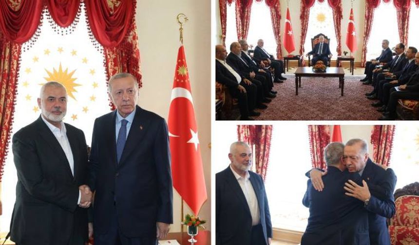 Cumhurbaşkanı Erdoğan Hamas Siyasi Büro Başkanı Haniyye ile görüştü