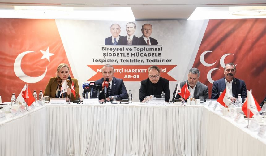 MHP'li Yönter, Bireysel ve Toplumsal Şiddetle Mücadele Komisyonu Toplantısı'nda konuştu: