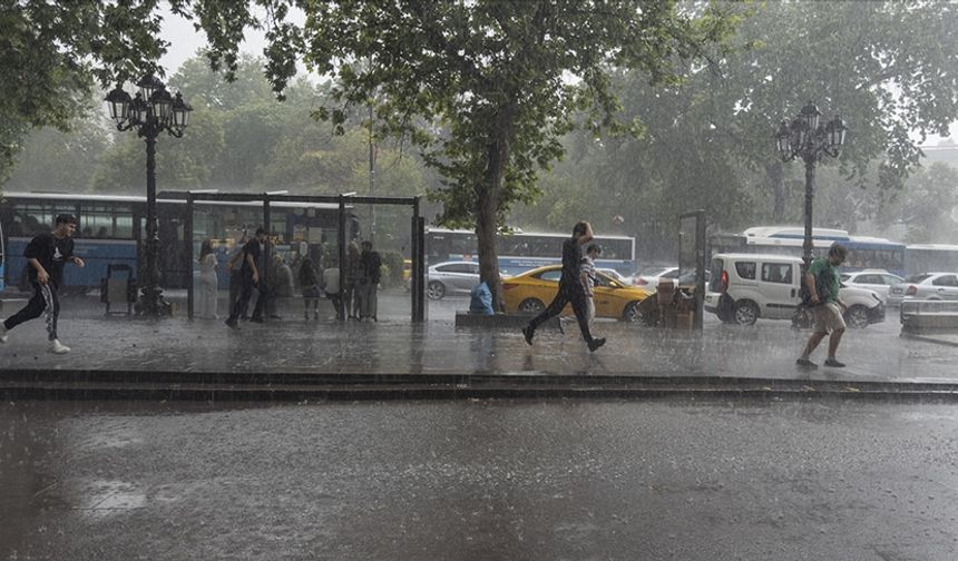 Ankara dahil beş il için yağış uyarısı