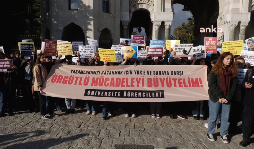 Üniversite öğrencilerinden YÖK protestosu: "Ölmeye değil, okumaya geldik"