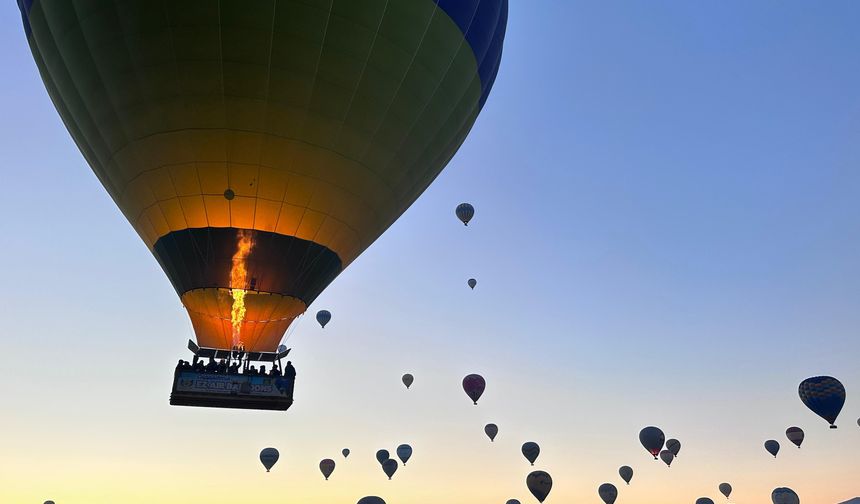 Kapadokya'da balonlar bir hafta sonra gökyüzünde