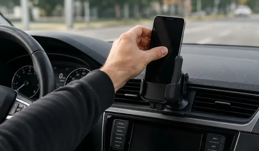 Trafik Yönetmeliği tamamlandı: Araç içi ekran ve telefon tutuculara yasal netlik