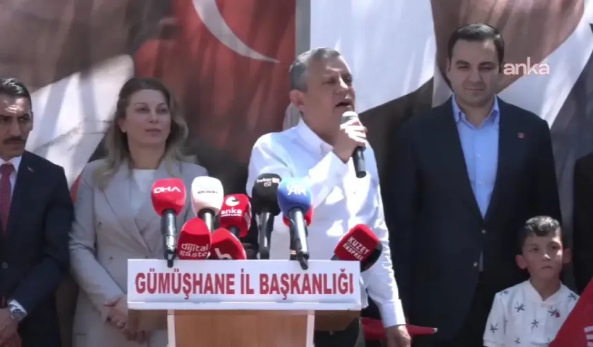 Özel, Gümüşhane’de konuştu: "Sandığa kol kola koşun"