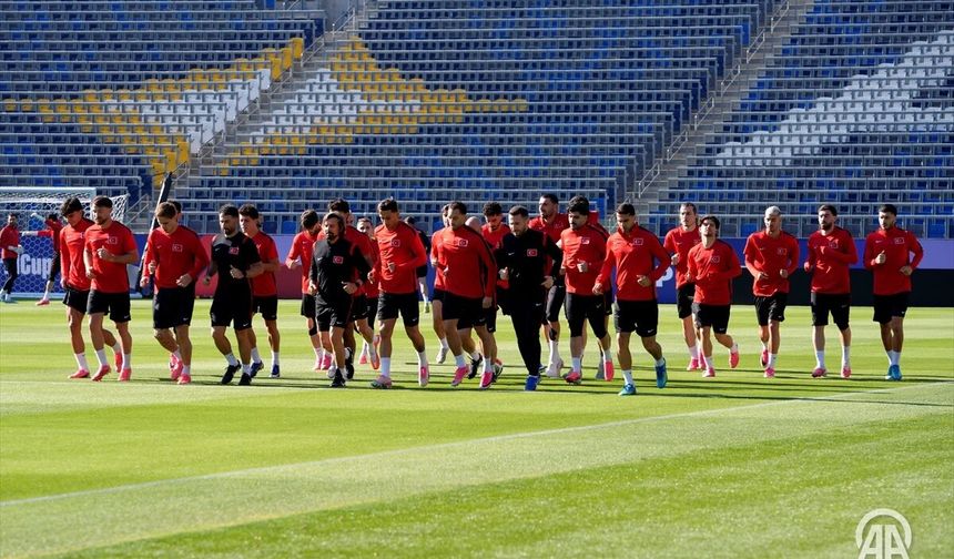 A Milli Takım, ABD maçının hazırlıklarını tamamladı
