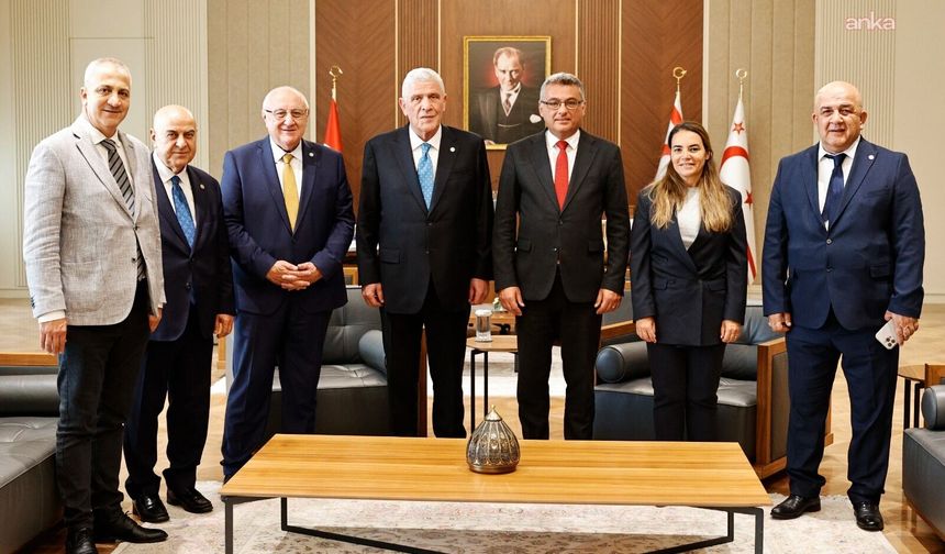 KKTC Cumhurbaşkanı Erhürman, İYİ Parti lideri Dervişoğlu'nu kabul etti