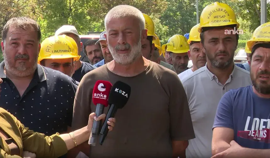 Madencilerin Bakanlık önündeki eylemi 14'üncü gününde: "Fazla kazanç uğruna arkadaşlarımızı cinayete kurban verdik"