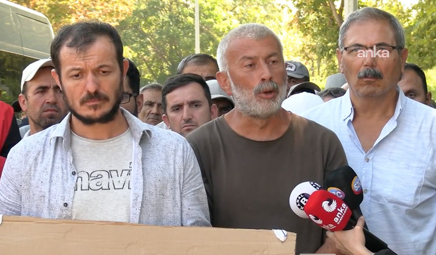 Madencilerin Enerji ve Tabii Kaynaklar Bakanlığı önündeki eylemi sürüyor
