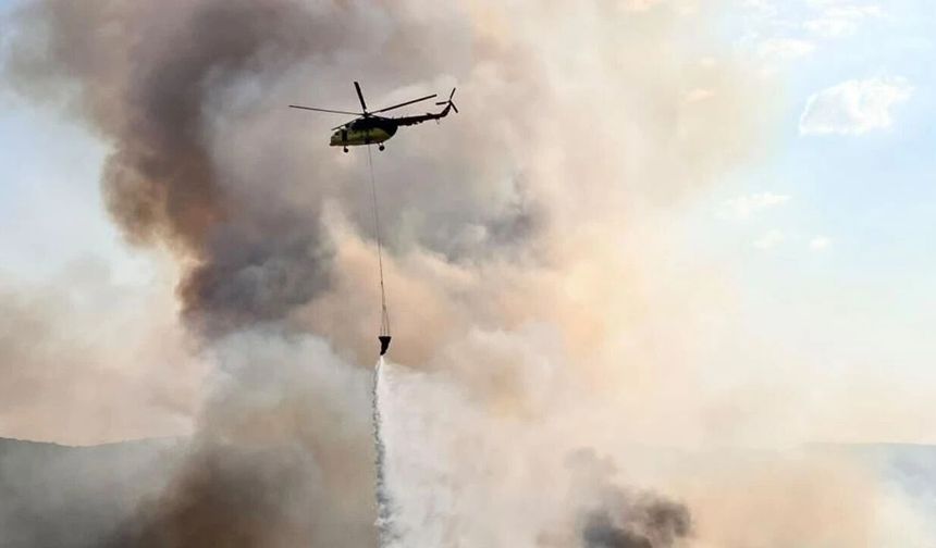 Manisa Kula’daki orman yangınına müdahale sürüyor: Hava araçlarının sayısı 16’ya çıkarıldı