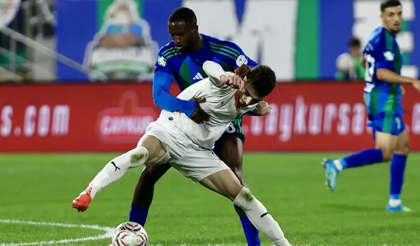Alanyaspor, deplasmanda Çaykur Rizespor’u 1-0 mağlup etti