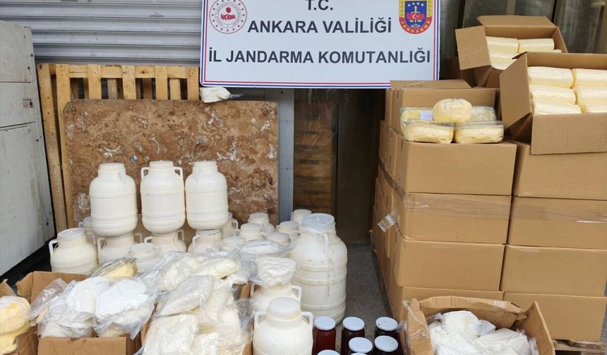 Ankara'da sahte gıda operasyonu: 838 kilo hileli süt ürünü ele geçirildi