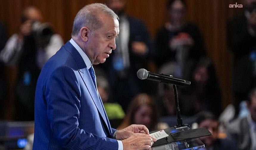 Erdoğan: Finansman ve teknolojiye erişimdeki eşitsizlikler sürerken ülkelerden aynı hız beklenemez