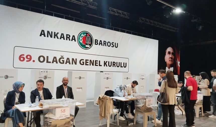 Ankara Barosu seçimlerinde oy sayımı başladı