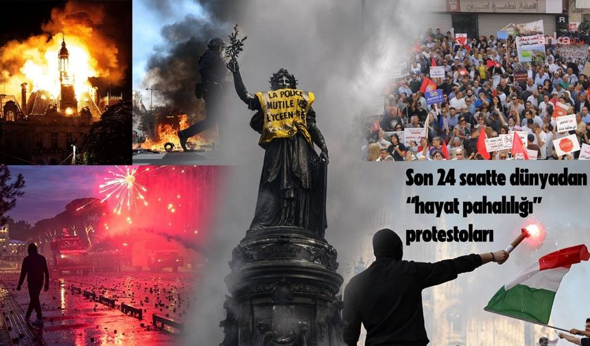 Dünyada son 24 saatte "hayat pahalılığı" protestoları: Avrupa'nın birçok ülkesinde gösteriler düzenlendi