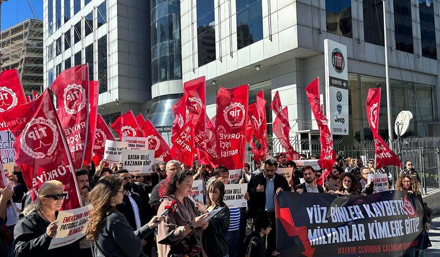 TİP'ten TMSF önünde açıklama: Bu soygunun hesabını mutlaka soracağız
