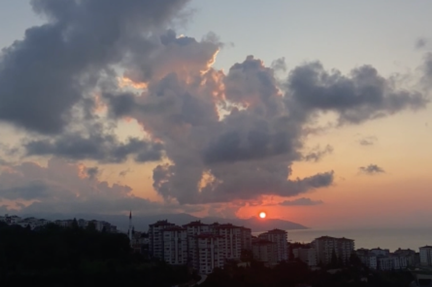Trabzon Ortahisar İlçesi Günbatımı